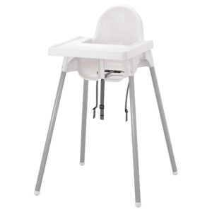 High chair with tray